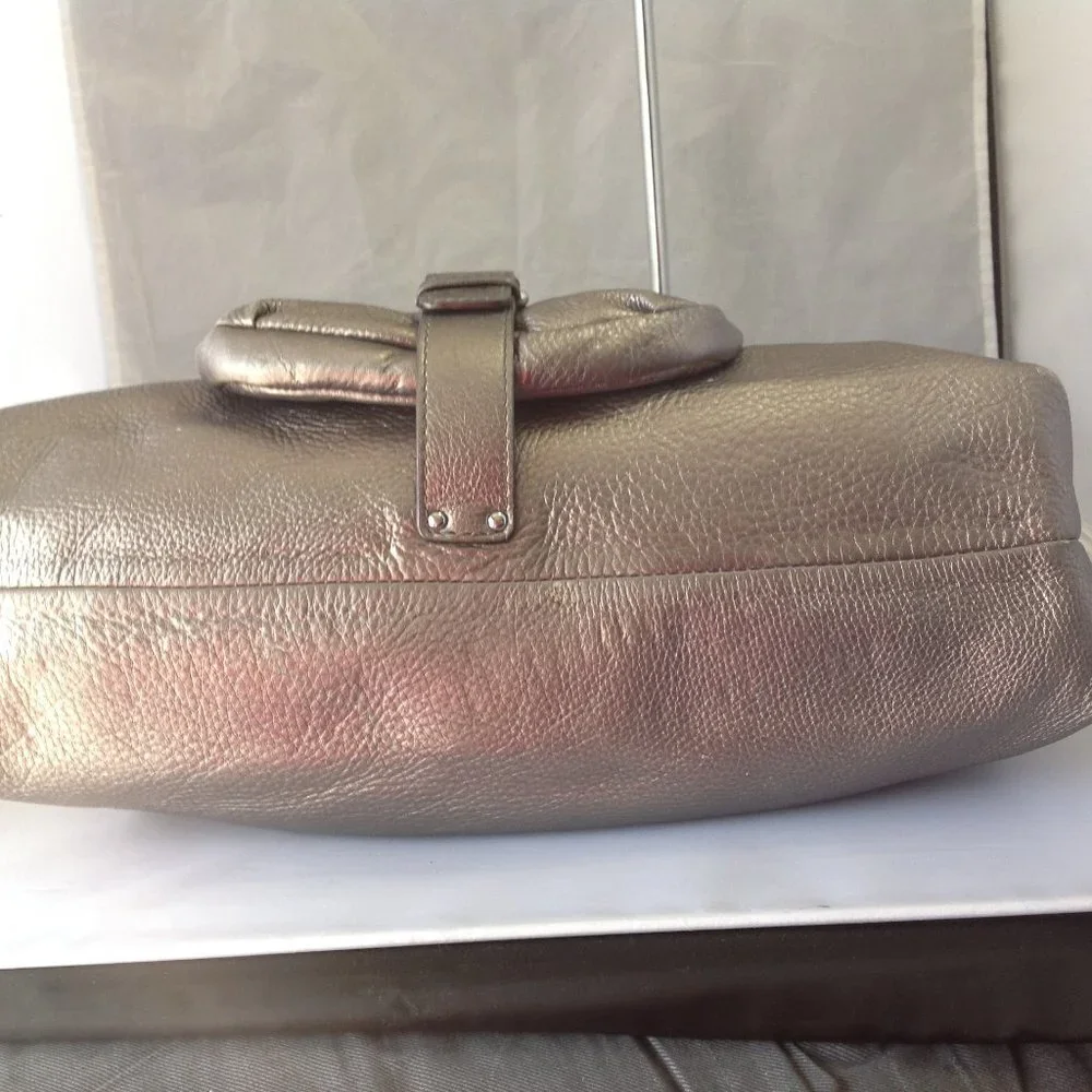 Michael Kors Grey Metallic Hobo bag